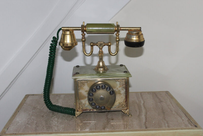 Italian Gold Plated Telephone : The French Antique Store