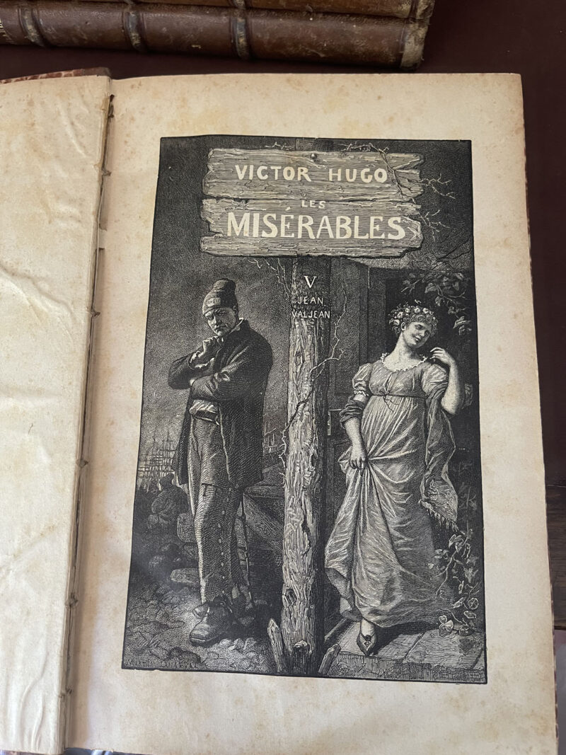 1876 copy of Les Miserables by Victor Hugo Jules Routt et Cie Paris The French Antique Store IMG_0133